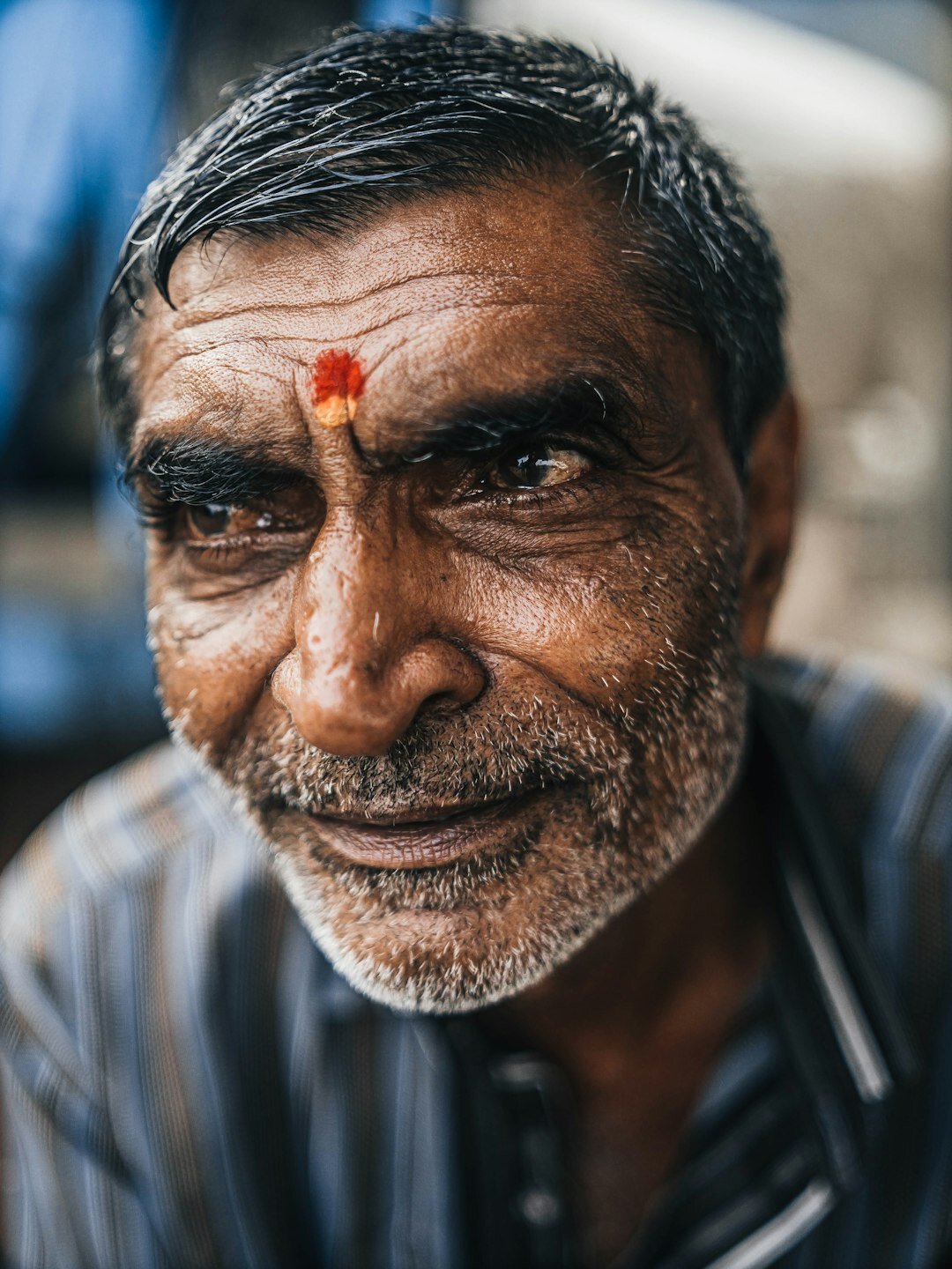 Portrait of an older Latin American businessman smiling