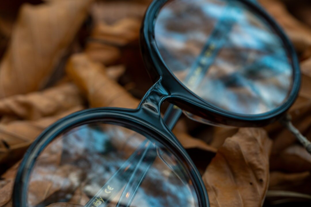 Handcrafted acetate eyewear frame close-up detail