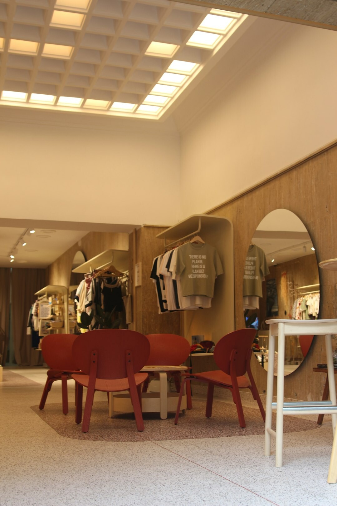 Bright seaside boutique interior near the beach in Punta del Este