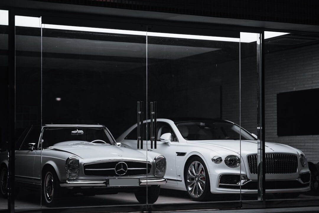 luxury car showroom